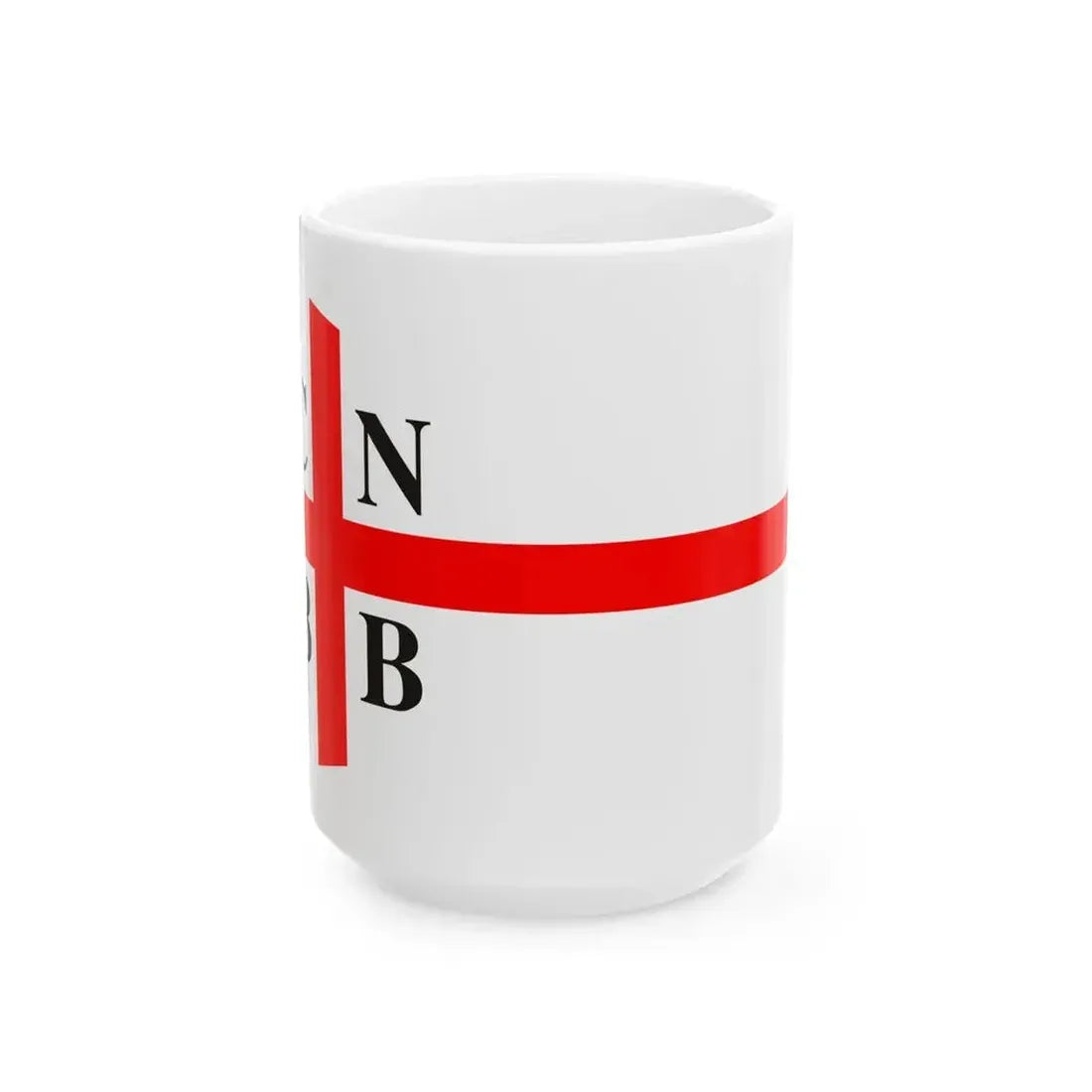 Burgee of CN Bahia Blanca (Argentina) White Coffee Mug 15oz - Go Mug Yourself