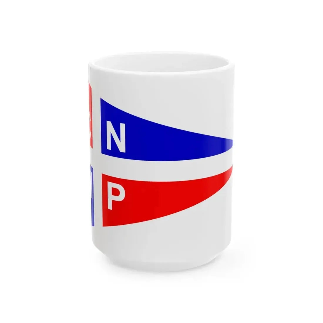 Burgee of CN Mar Plata (Argentina) White Coffee Mug 15oz - Go Mug Yourself