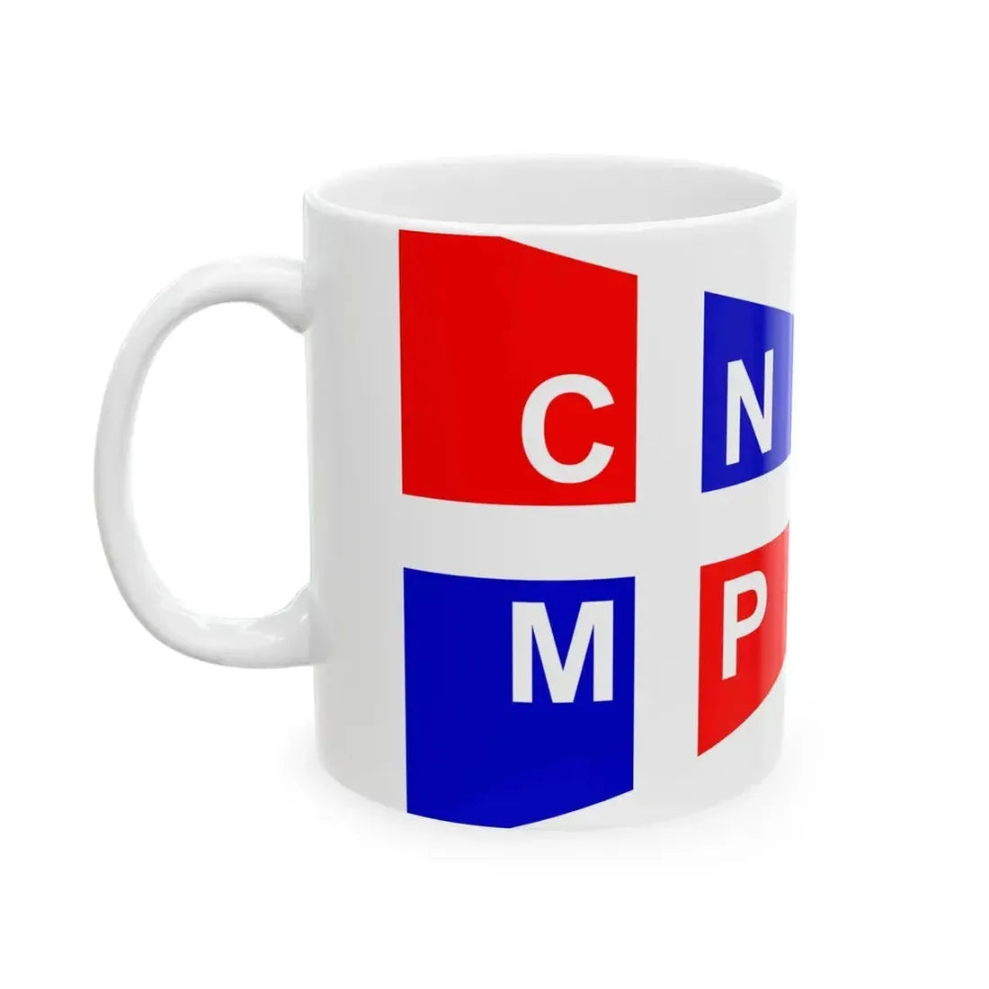 Burgee of CN Mar Plata (Argentina) White Coffee Mug - Go Mug Yourself