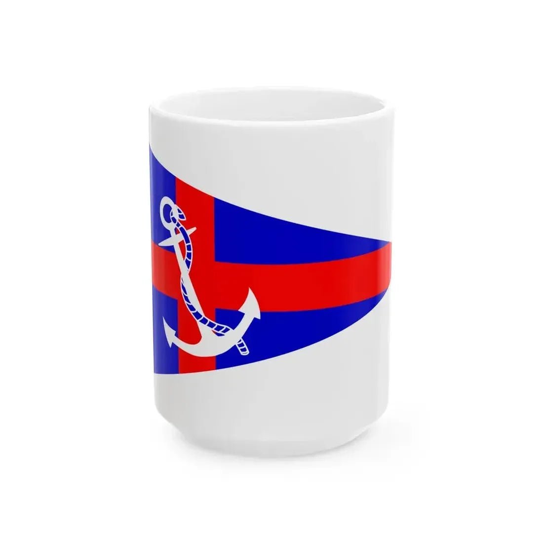 Burgee of CN Olivos (Argentina) White Coffee Mug 15oz - Go Mug Yourself