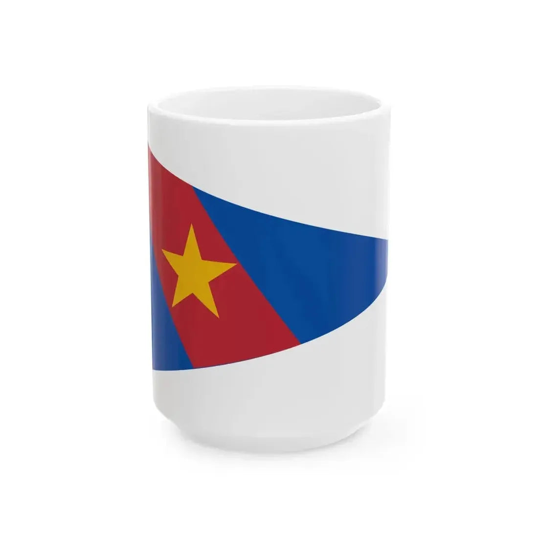 Burgee of CN San Isidro (Argentina) White Coffee Mug 15oz - Go Mug Yourself