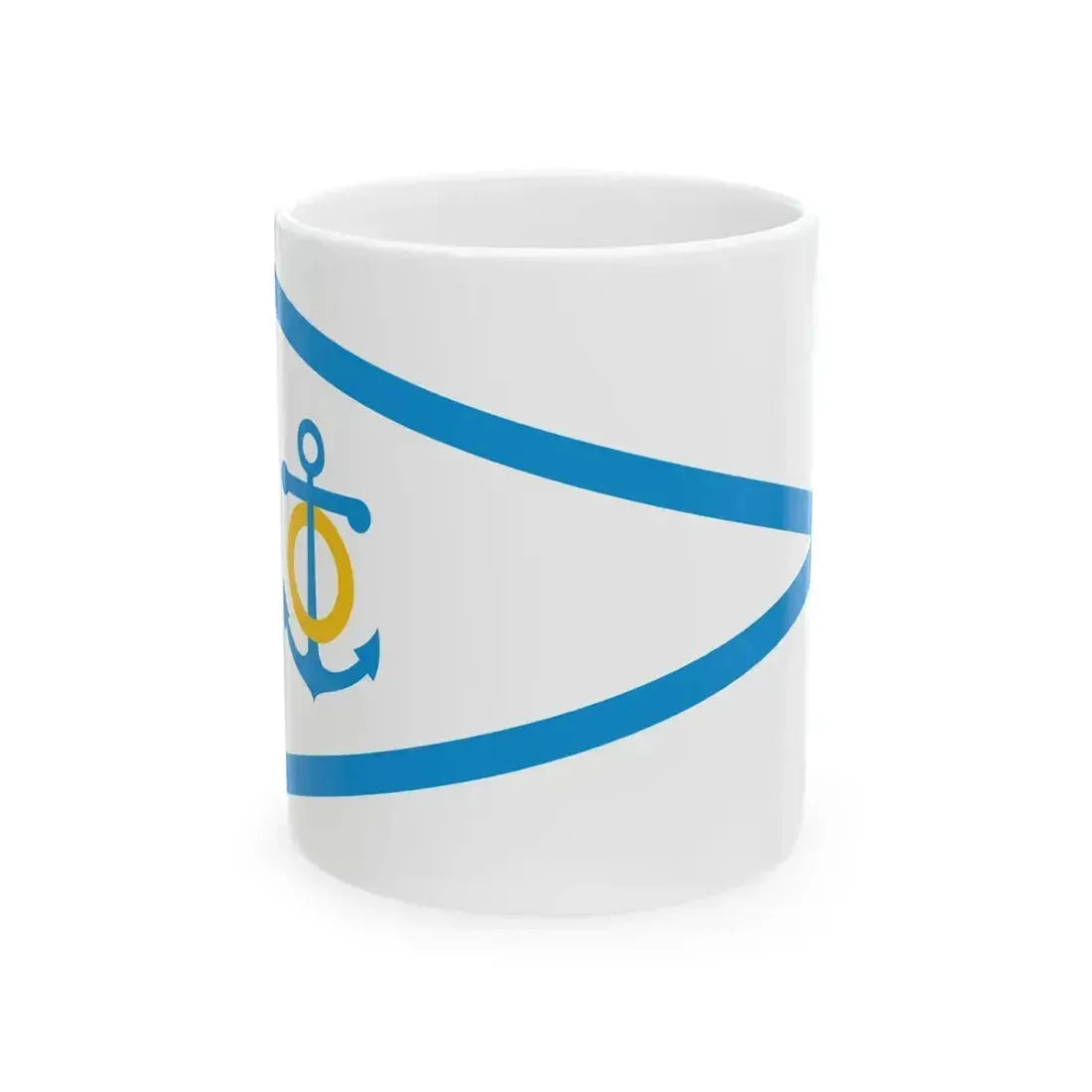 Burgee of CN San Pedro (Argentina) White Coffee Mug 11oz - Go Mug Yourself