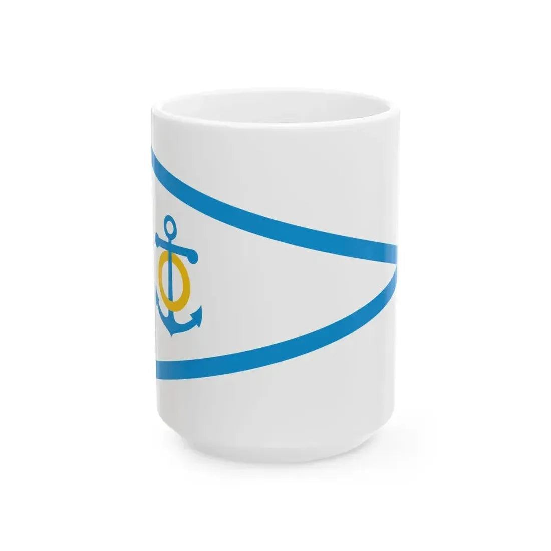 Burgee of CN San Pedro (Argentina) White Coffee Mug 15oz - Go Mug Yourself