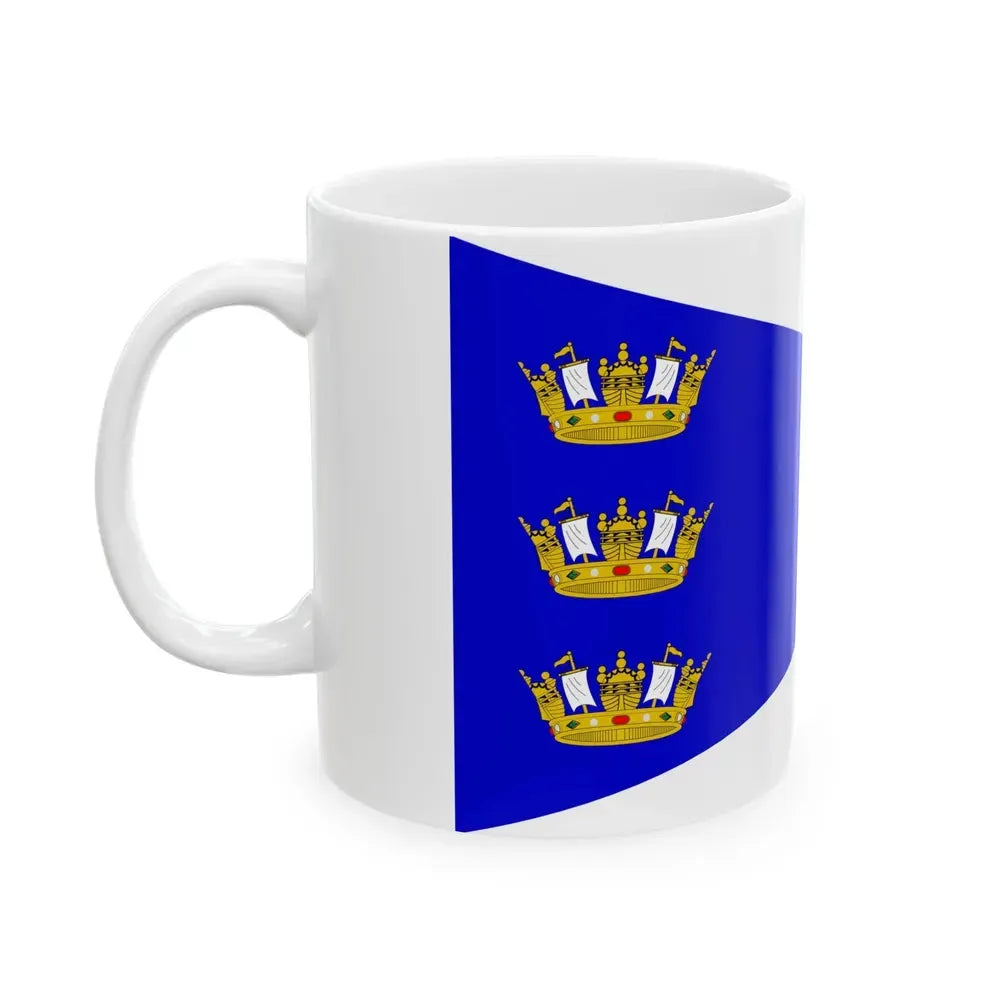 Burgee of Cofradia Nautica Pacifico (Chile) White Coffee Mug - Go Mug Yourself