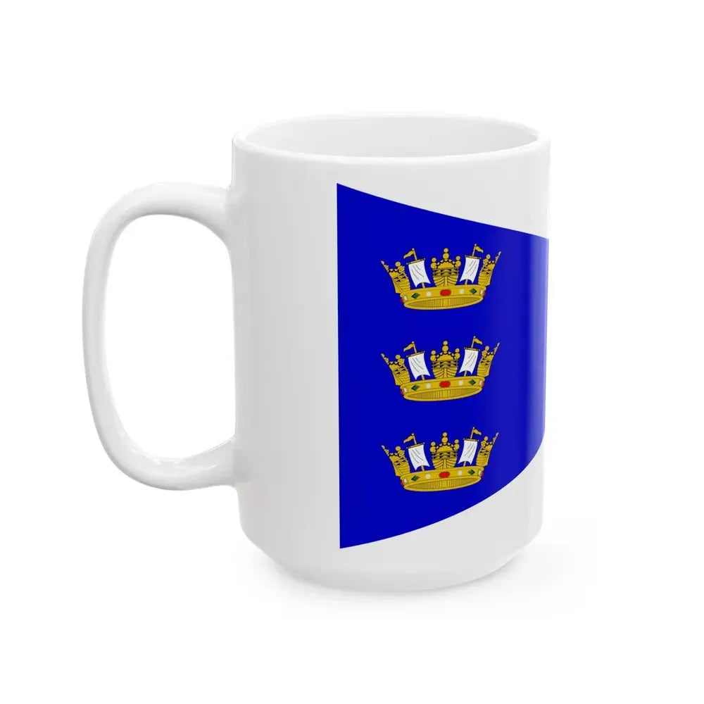 Burgee of Cofradia Nautica Pacifico (Chile) White Coffee Mug - Go Mug Yourself