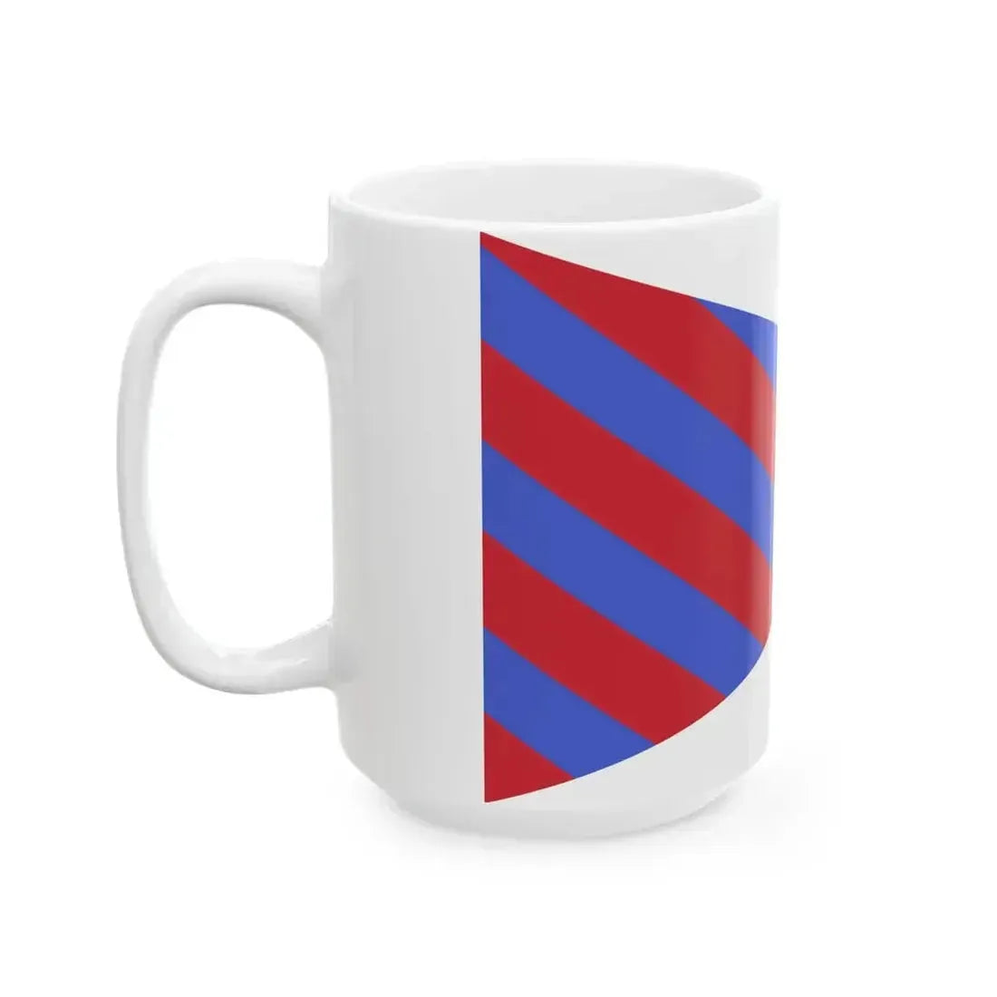 Burgee of commander of a flottilla of the Regia Marina (Italy) White Coffee Mug - Go Mug Yourself