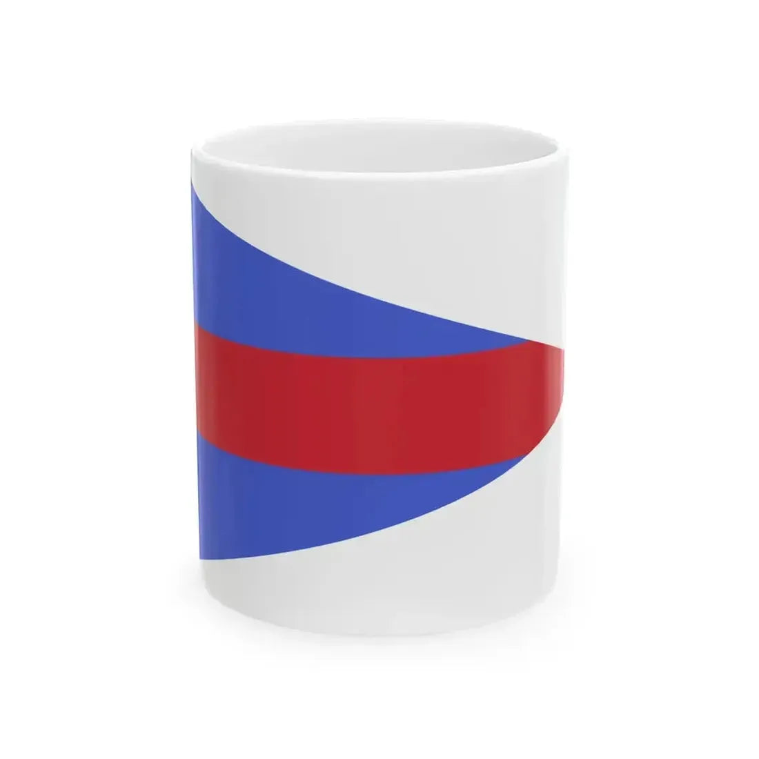 Burgee of commander of a squadriglia of the Regia Aeronautica (Italy) White Coffee Mug 11oz - Go Mug Yourself
