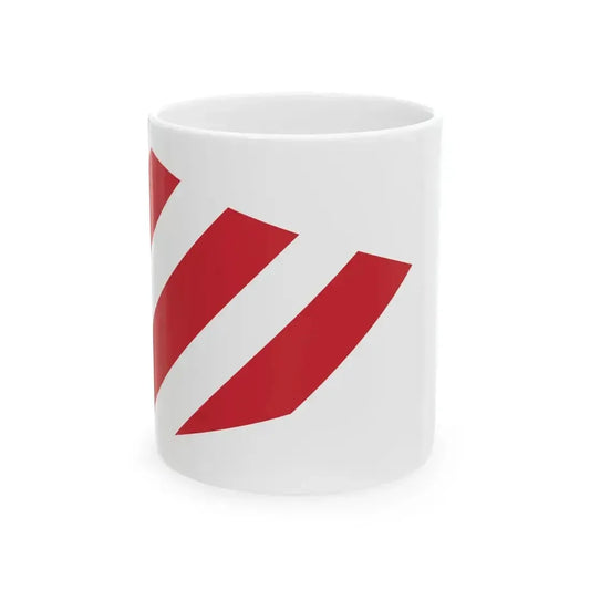 Burgee of commander of a squadron of destroyers of the Regia Marina (Italy) White Coffee Mug 11oz - Go Mug Yourself