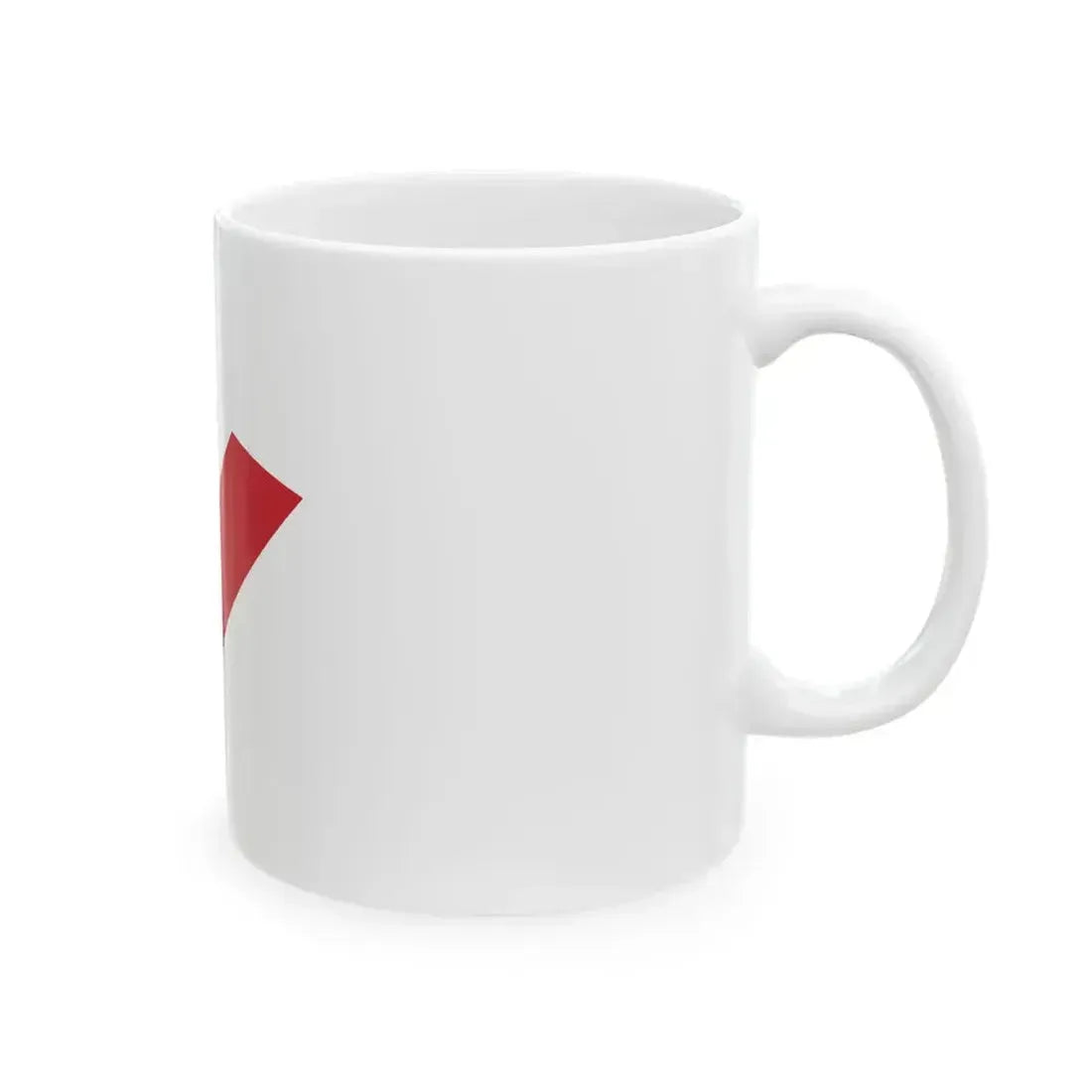 Burgee of commander of a squadron of destroyers of the Regia Marina (Italy) White Coffee Mug - Go Mug Yourself