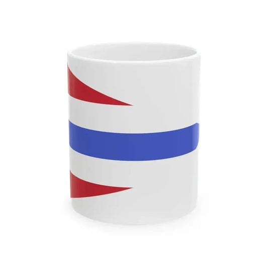 Burgee of commander of a squadron of MAS of the Regia Marina (Italy) White Coffee Mug 11oz - Go Mug Yourself