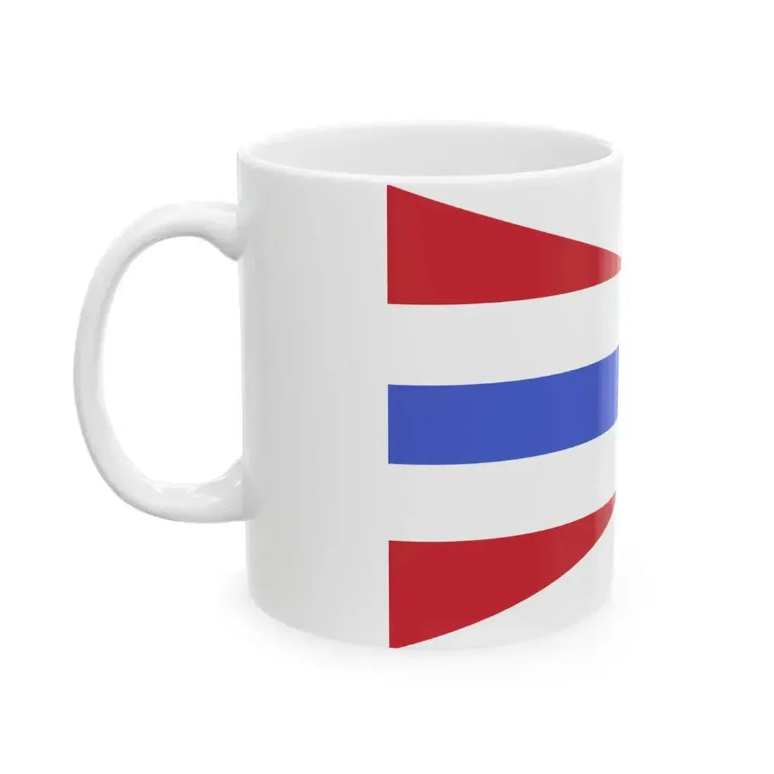 Burgee of commander of a squadron of MAS of the Regia Marina (Italy) White Coffee Mug - Go Mug Yourself