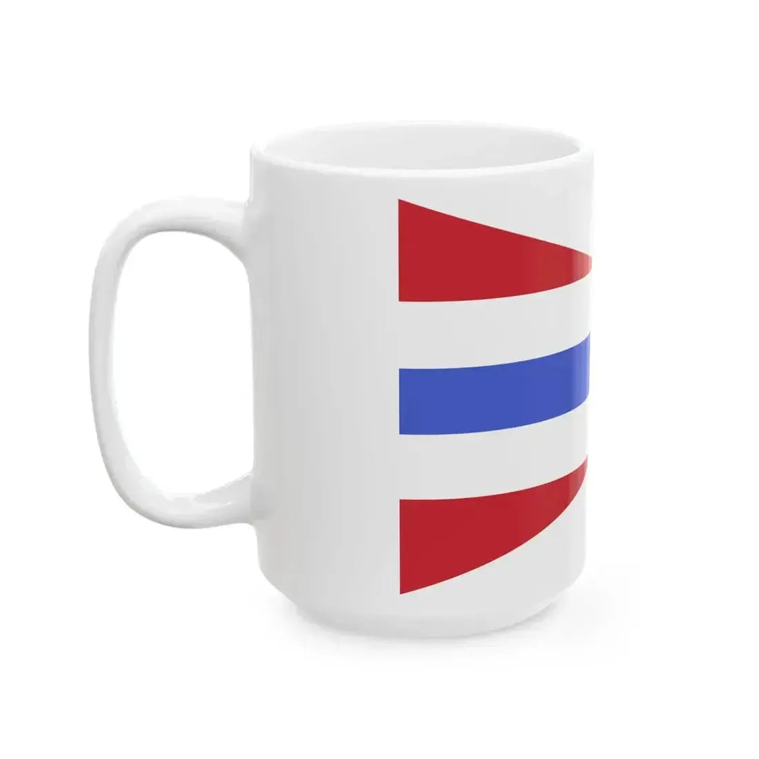 Burgee of commander of a squadron of MAS of the Regia Marina (Italy) White Coffee Mug - Go Mug Yourself