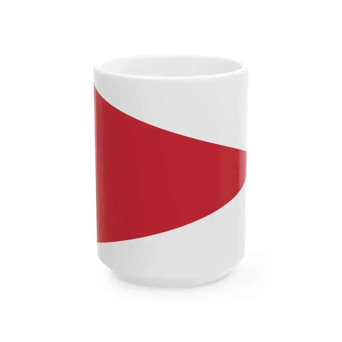 Burgee of commander of a squadron of submarines of the Regia Marina (Italy) White Coffee Mug 15oz - Go Mug Yourself