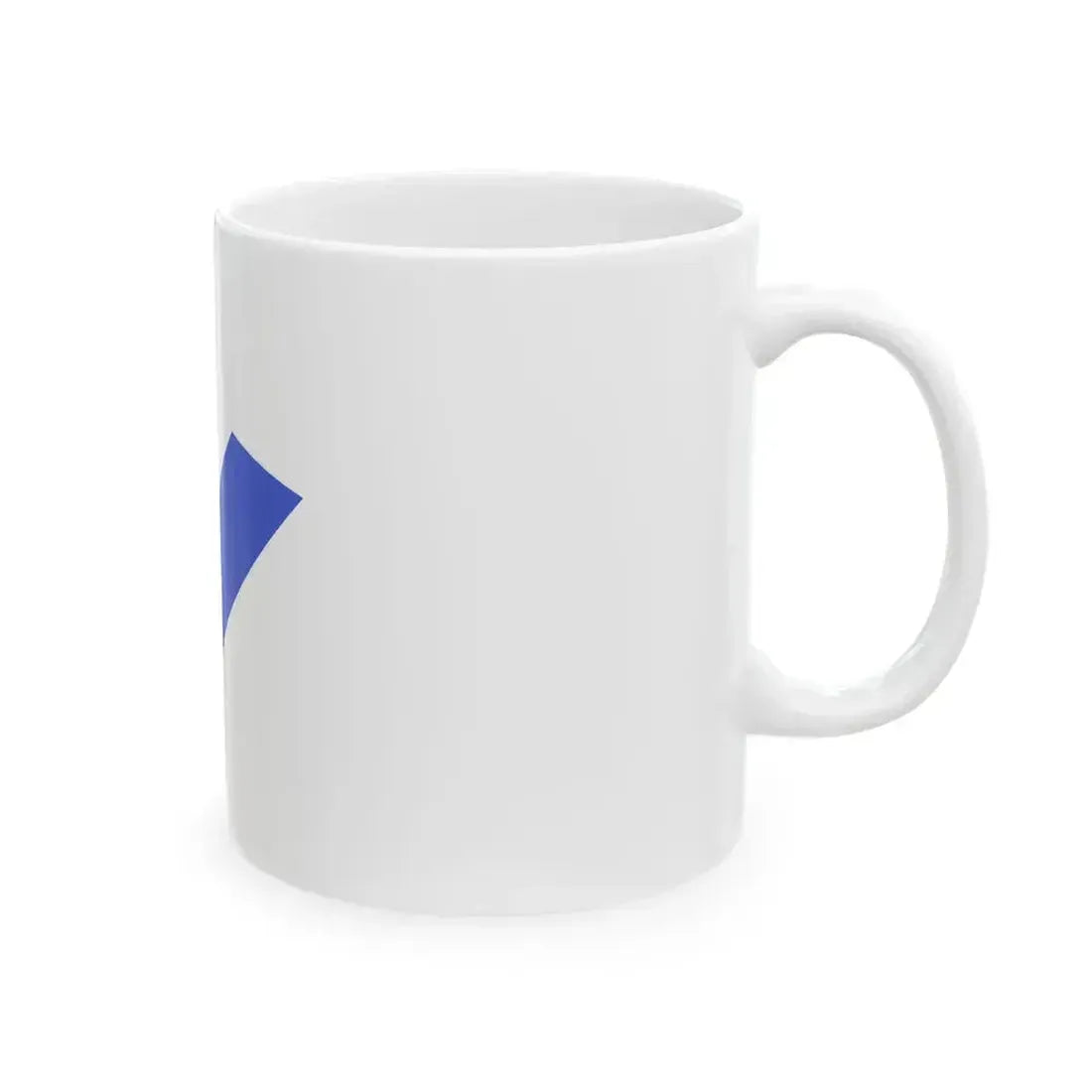 Burgee of commander of a squadron of torpedo boats of the Regia Marina (Italy) White Coffee Mug - Go Mug Yourself