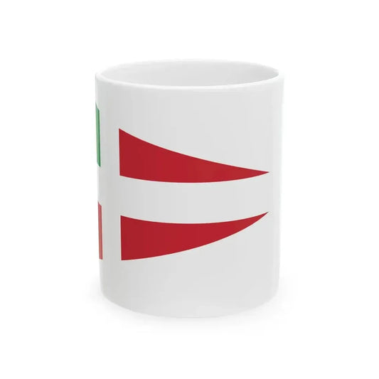 Burgee of compagnia della vela (Italy) White Coffee Mug 11oz - Go Mug Yourself