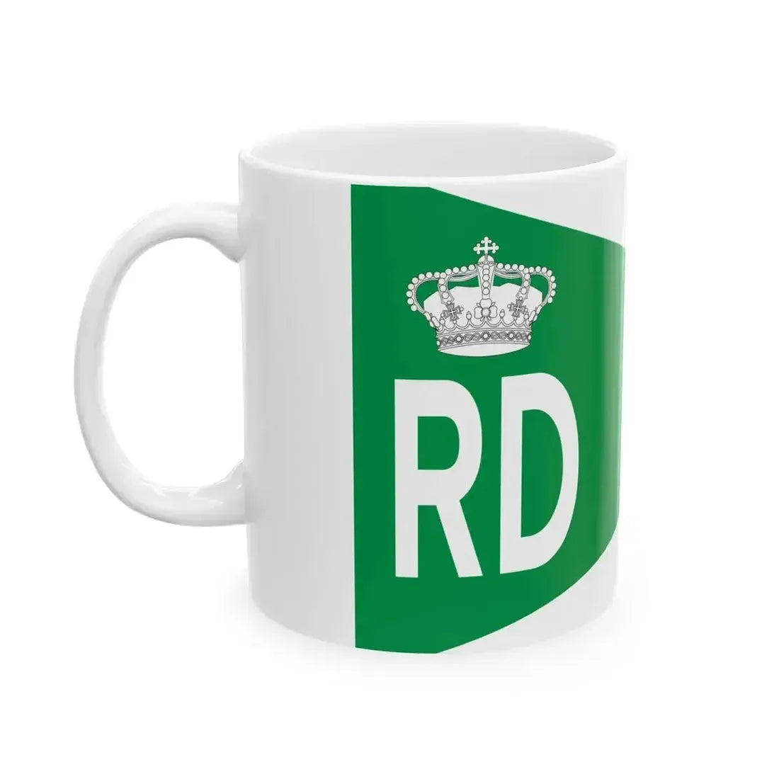 Burgee of custom ships of the Regia Marina (Italy) White Coffee Mug - Go Mug Yourself