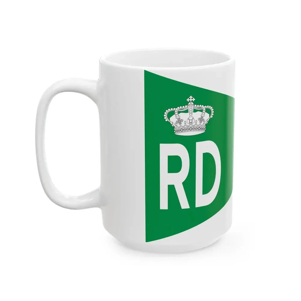 Burgee of custom ships of the Regia Marina (Italy) White Coffee Mug - Go Mug Yourself