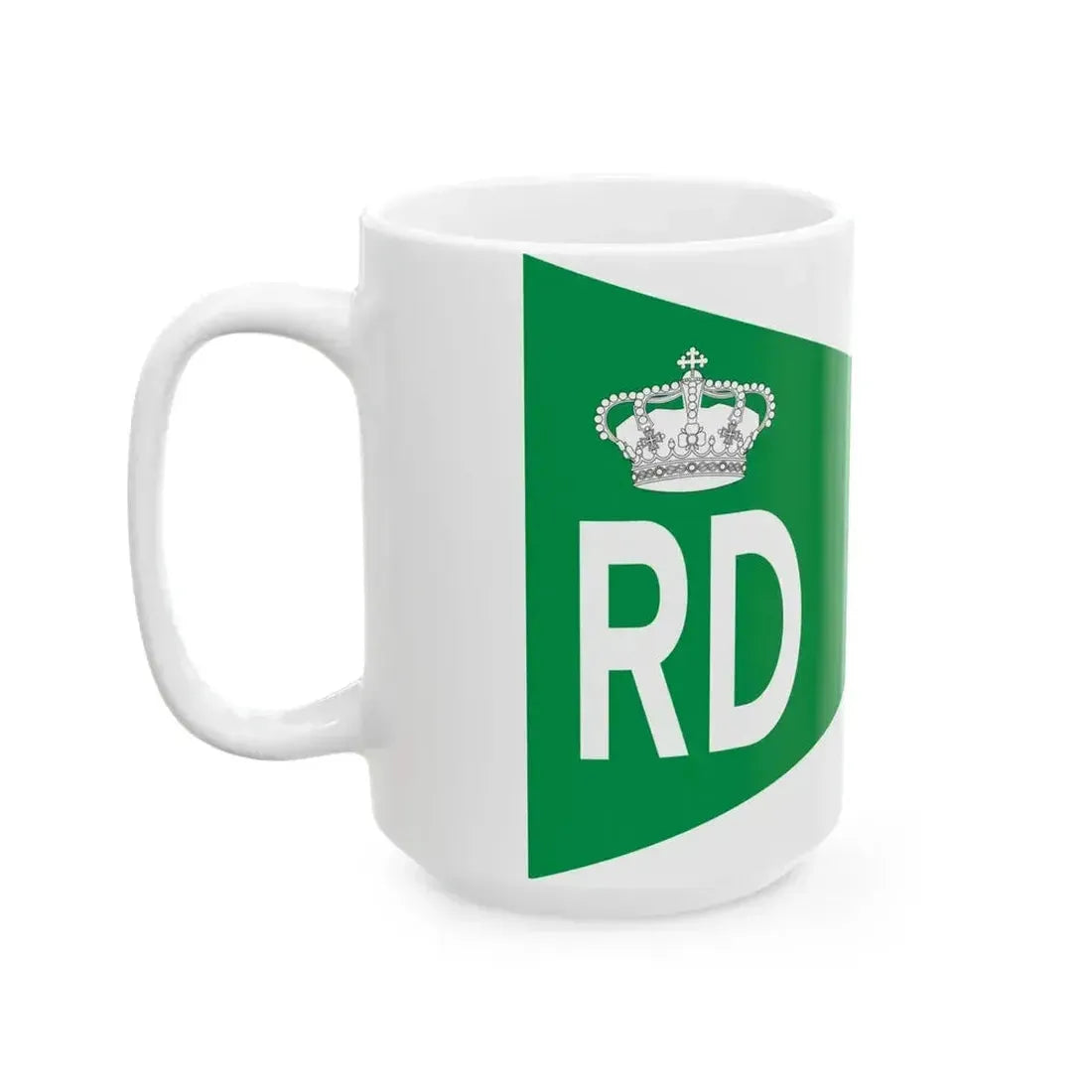 Burgee of custom ships of the Regia Marina (Italy) White Coffee Mug - Go Mug Yourself