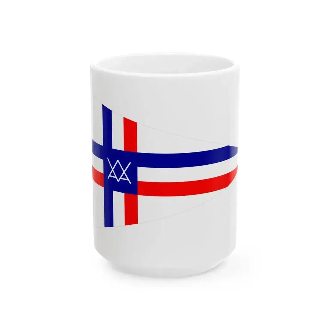 Burgee of CV Arcachon (France) White Coffee Mug 15oz - Go Mug Yourself