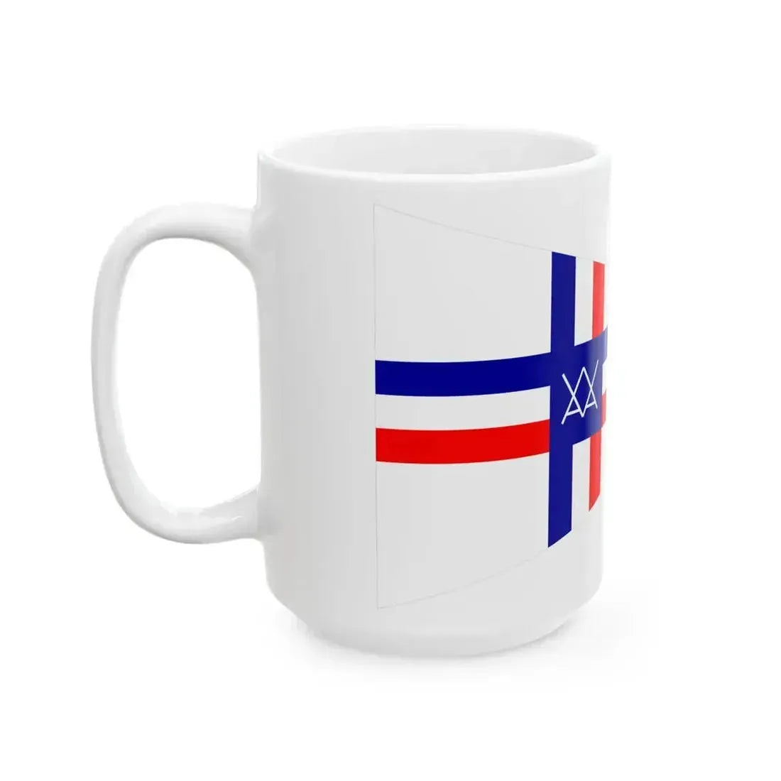 Burgee of CV Arcachon (France) White Coffee Mug - Go Mug Yourself