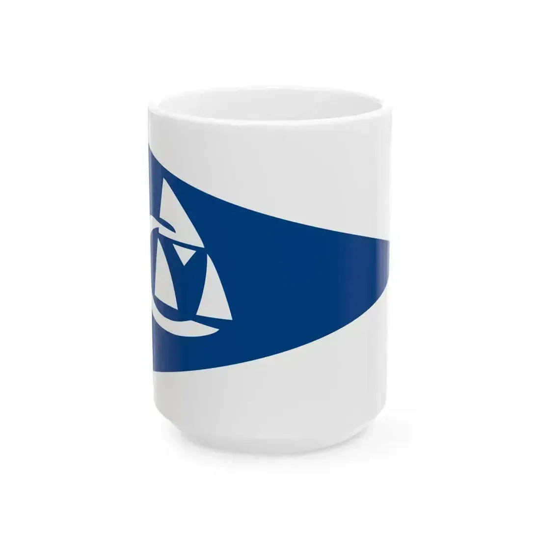 Burgee of CV Rosario (Argentina) White Coffee Mug 15oz - Go Mug Yourself