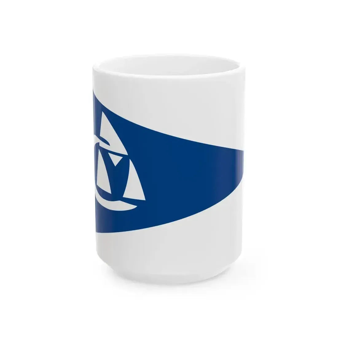 Burgee of CV Rosario (Argentina) White Coffee Mug 15oz - Go Mug Yourself