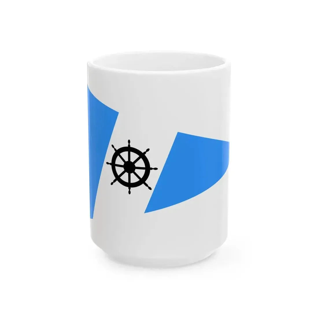 Burgee of CV San Isidro (Argentina) White Coffee Mug 15oz - Go Mug Yourself