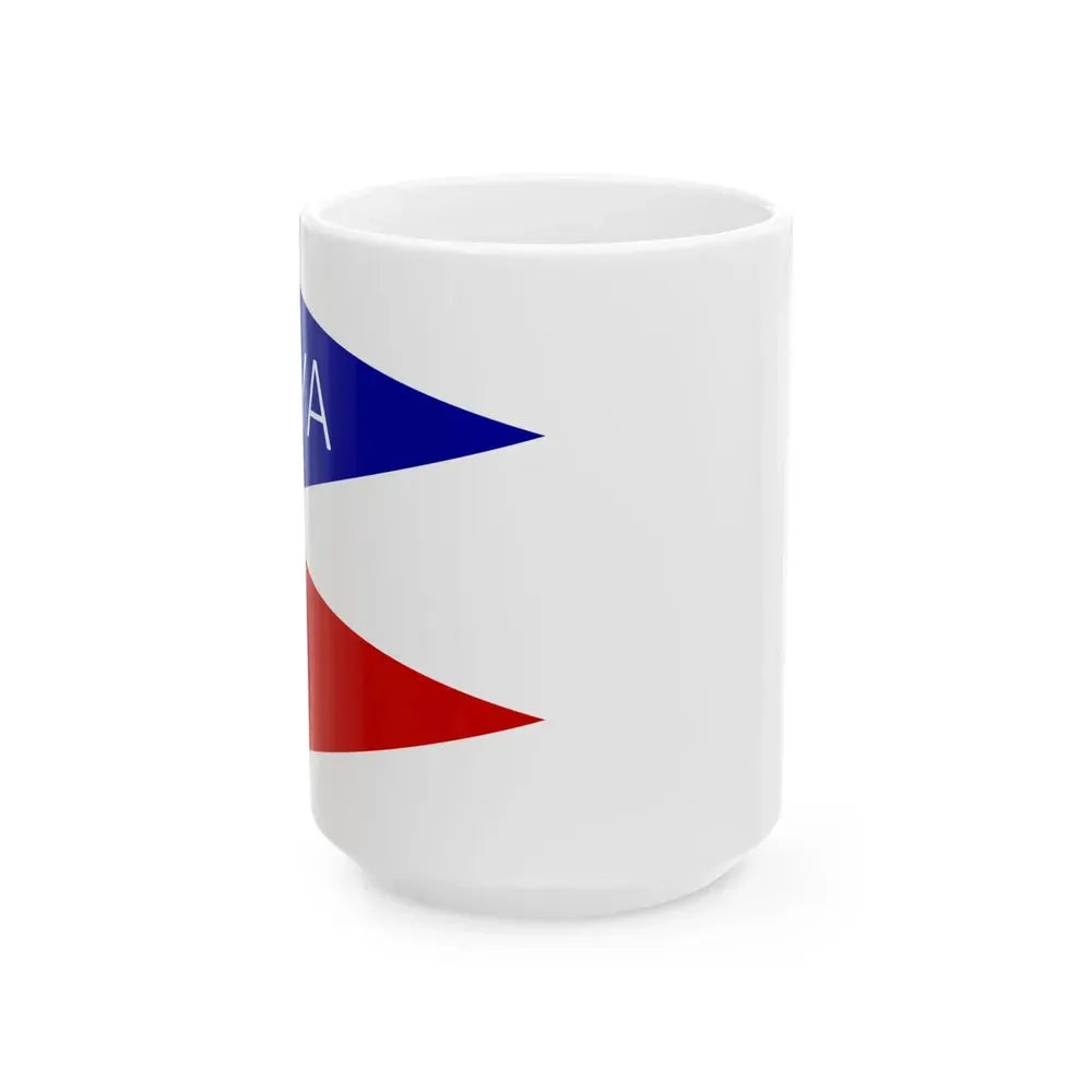 Burgee of CY Algarrobo (Chile) White Coffee Mug 15oz - Go Mug Yourself