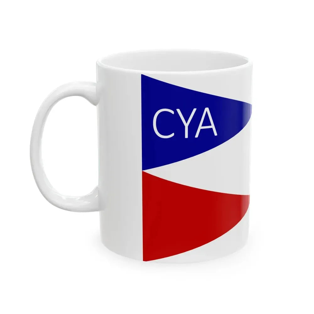 Burgee of CY Algarrobo (Chile) White Coffee Mug - Go Mug Yourself