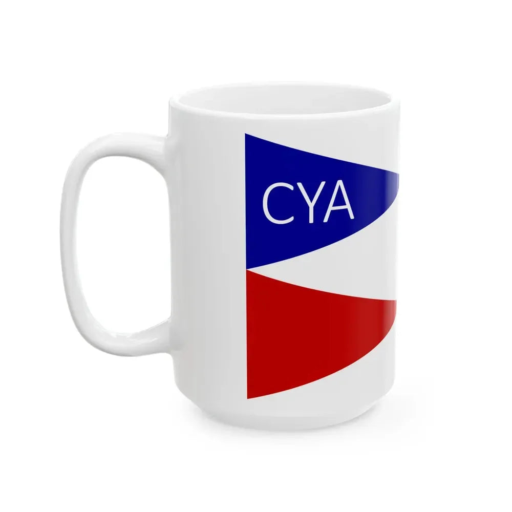 Burgee of CY Algarrobo (Chile) White Coffee Mug - Go Mug Yourself