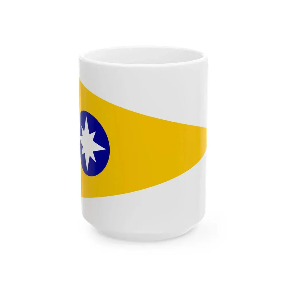 Burgee of CY Higuerillas (Chile) White Coffee Mug 15oz - Go Mug Yourself