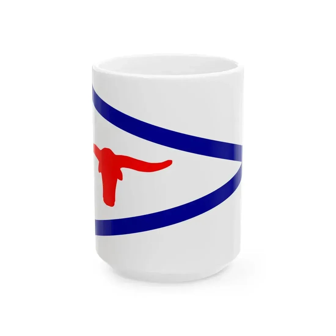 Burgee of Fort Worth Boat Club (United States) White Coffee Mug 15oz - Go Mug Yourself