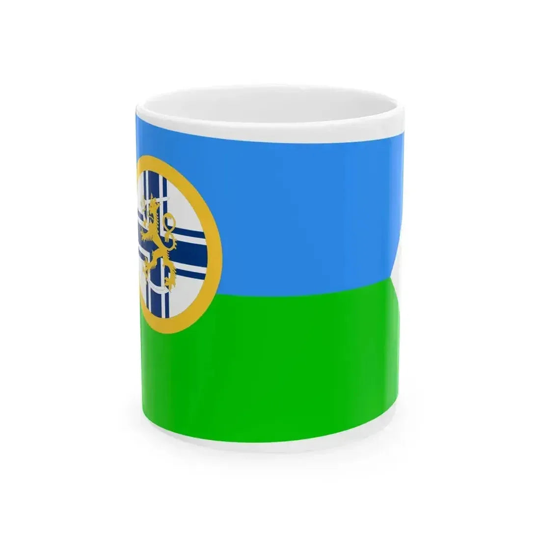 Burgee of Helsingfors Segelklubb motorboats (Finland) White Coffee Mug 11oz - Go Mug Yourself