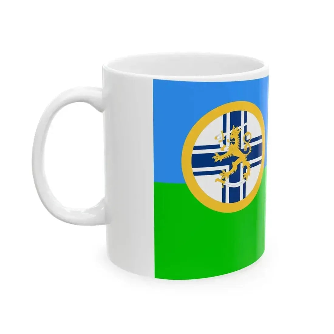 Burgee of Helsingfors Segelklubb motorboats (Finland) White Coffee Mug - Go Mug Yourself