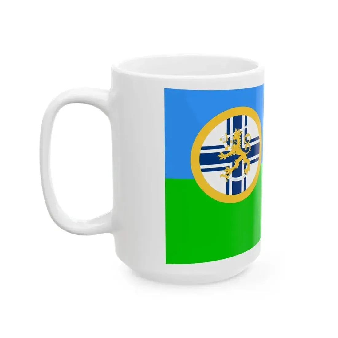 Burgee of Helsingfors Segelklubb motorboats (Finland) White Coffee Mug - Go Mug Yourself