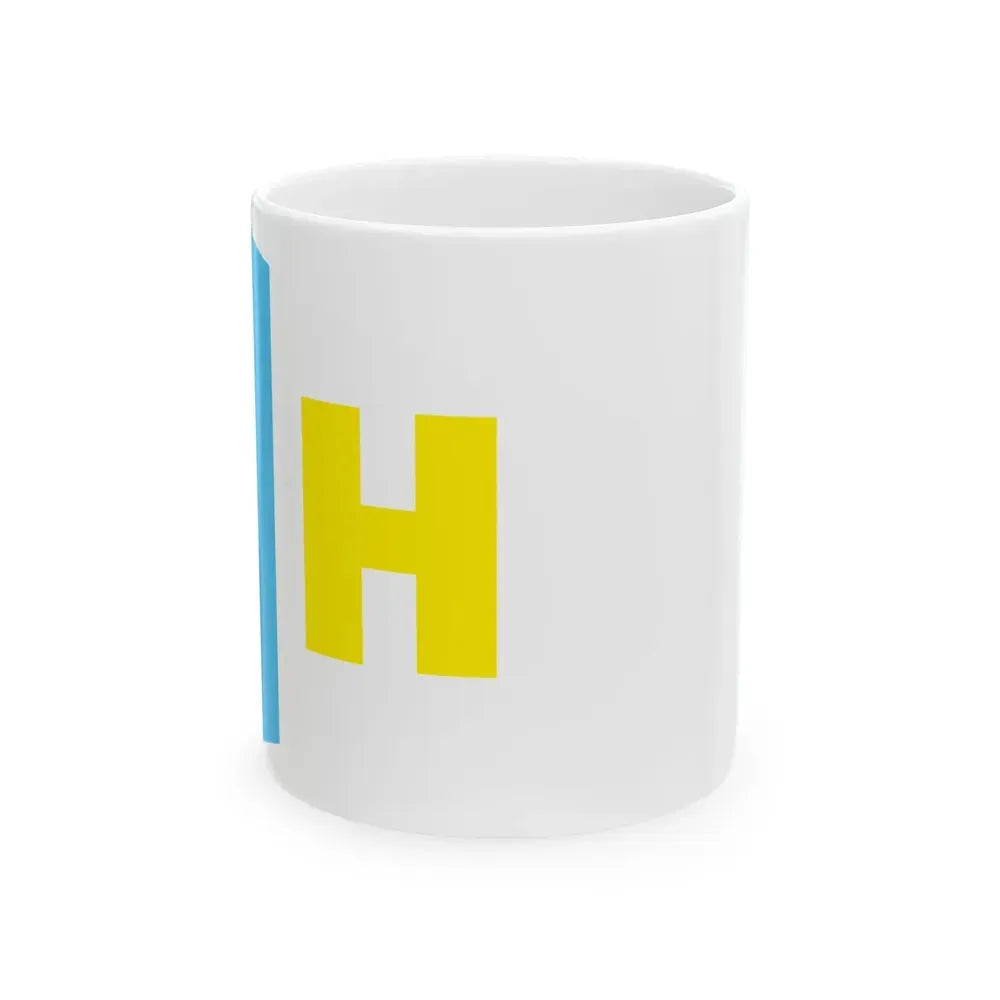 Burgee of Hofstade Zeilclub (Belgium) White Coffee Mug 11oz - Go Mug Yourself