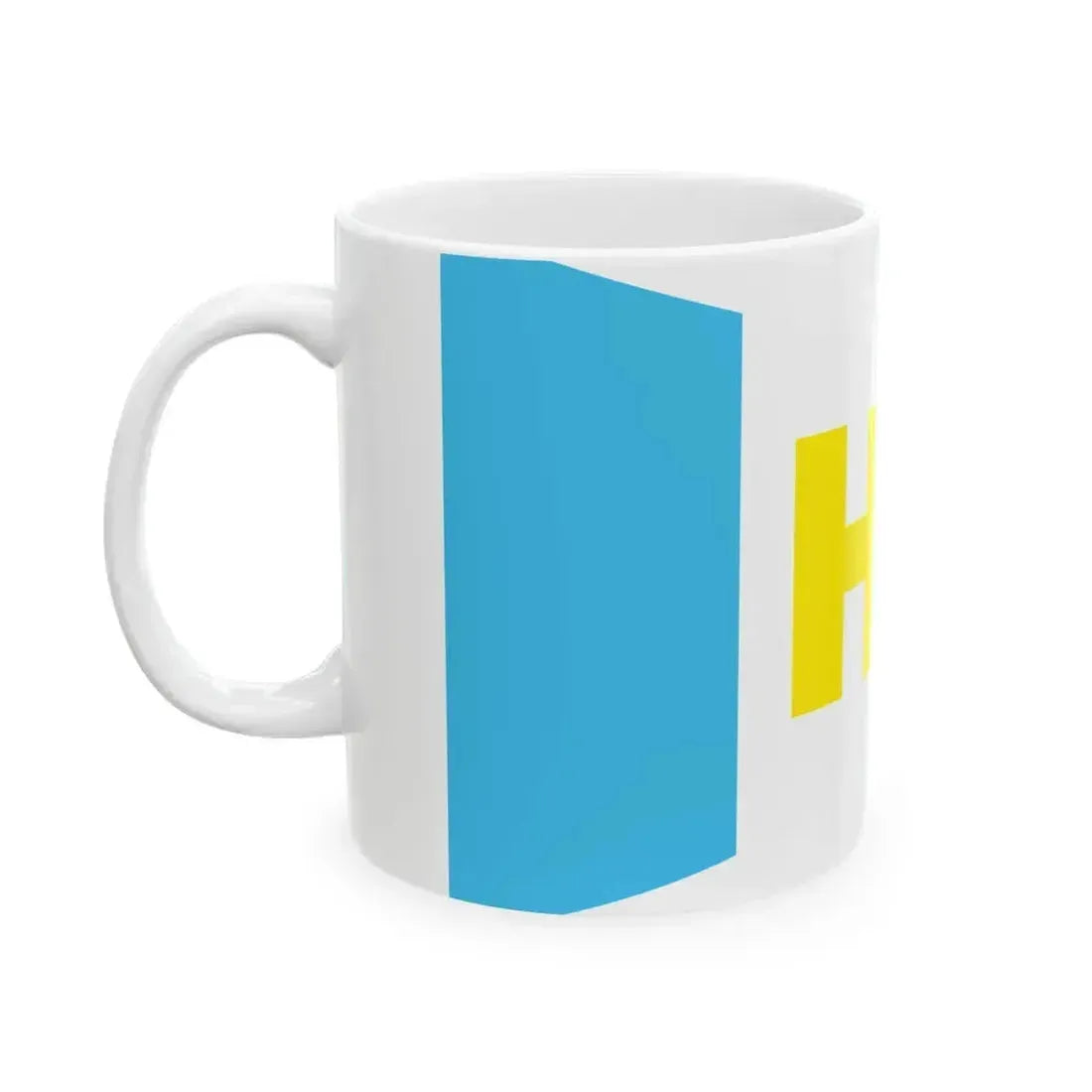 Burgee of Hofstade Zeilclub (Belgium) White Coffee Mug - Go Mug Yourself