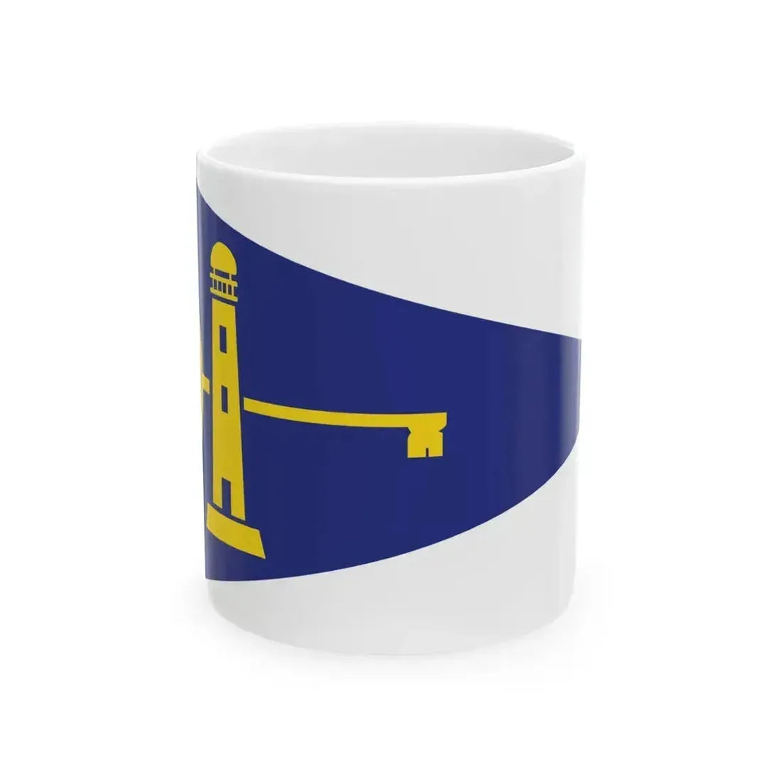 Burgee of Key Biscayne YC (United States) White Coffee Mug 11oz - Go Mug Yourself
