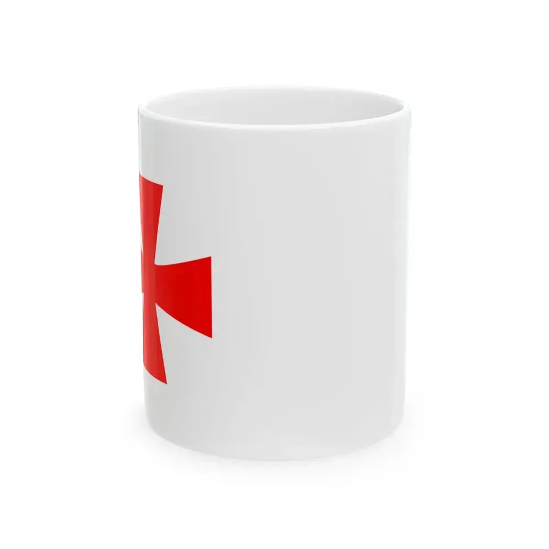 Burgee of Kolding Sejlklub (Denmark) White Coffee Mug 11oz - Go Mug Yourself