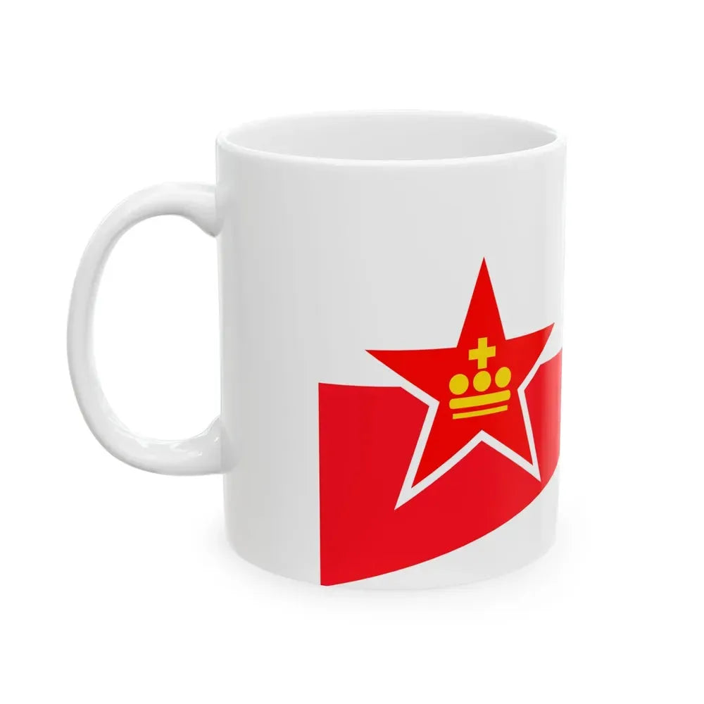 Burgee of Koninklijke Liberty YC (Belgium) White Coffee Mug - Go Mug Yourself