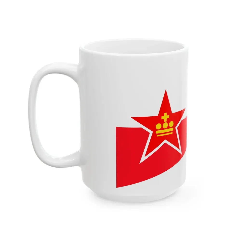 Burgee of Koninklijke Liberty YC (Belgium) White Coffee Mug - Go Mug Yourself