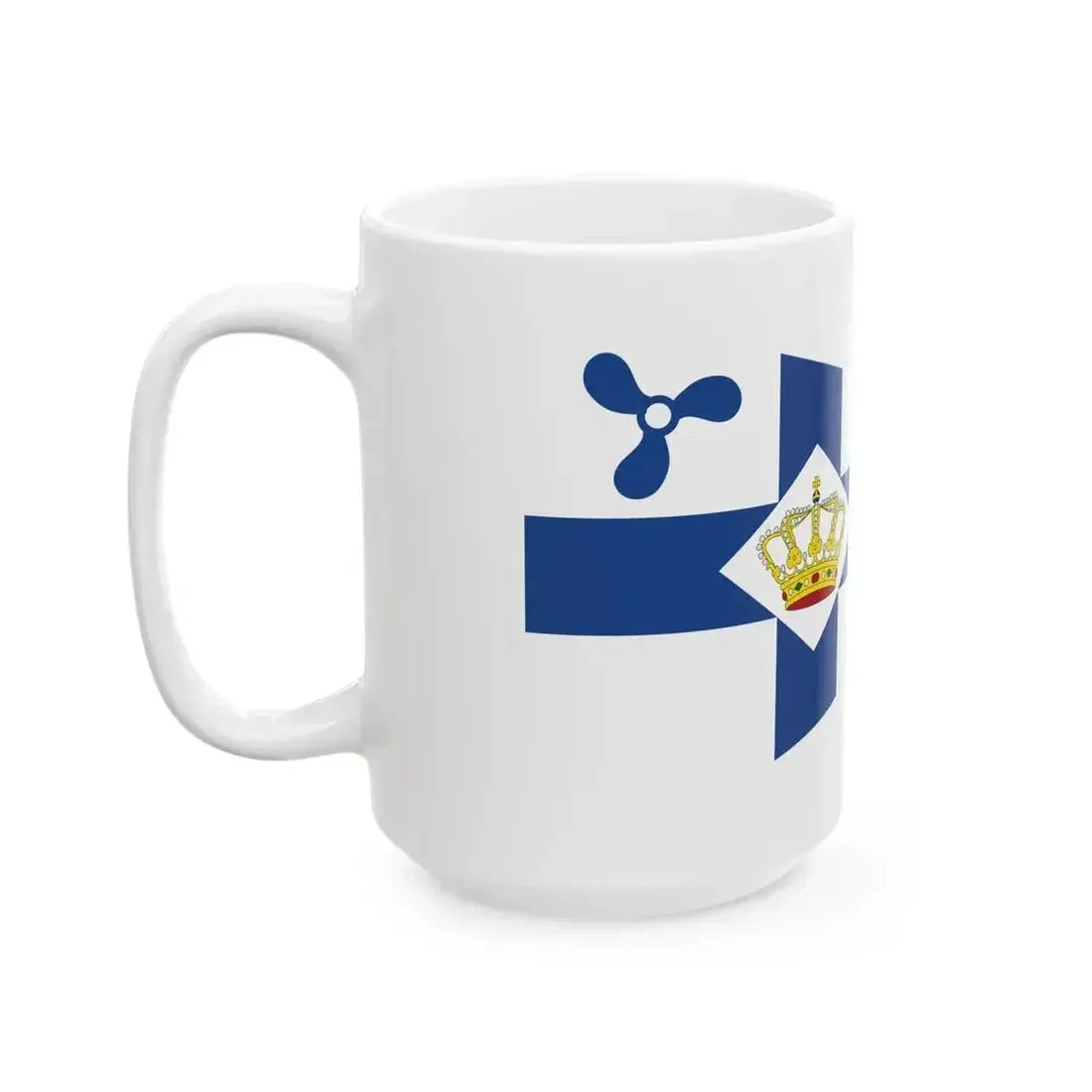 Burgee of Koninklijke Nederlandsche Motorboot Club (Netherlands) White Coffee Mug - Go Mug Yourself