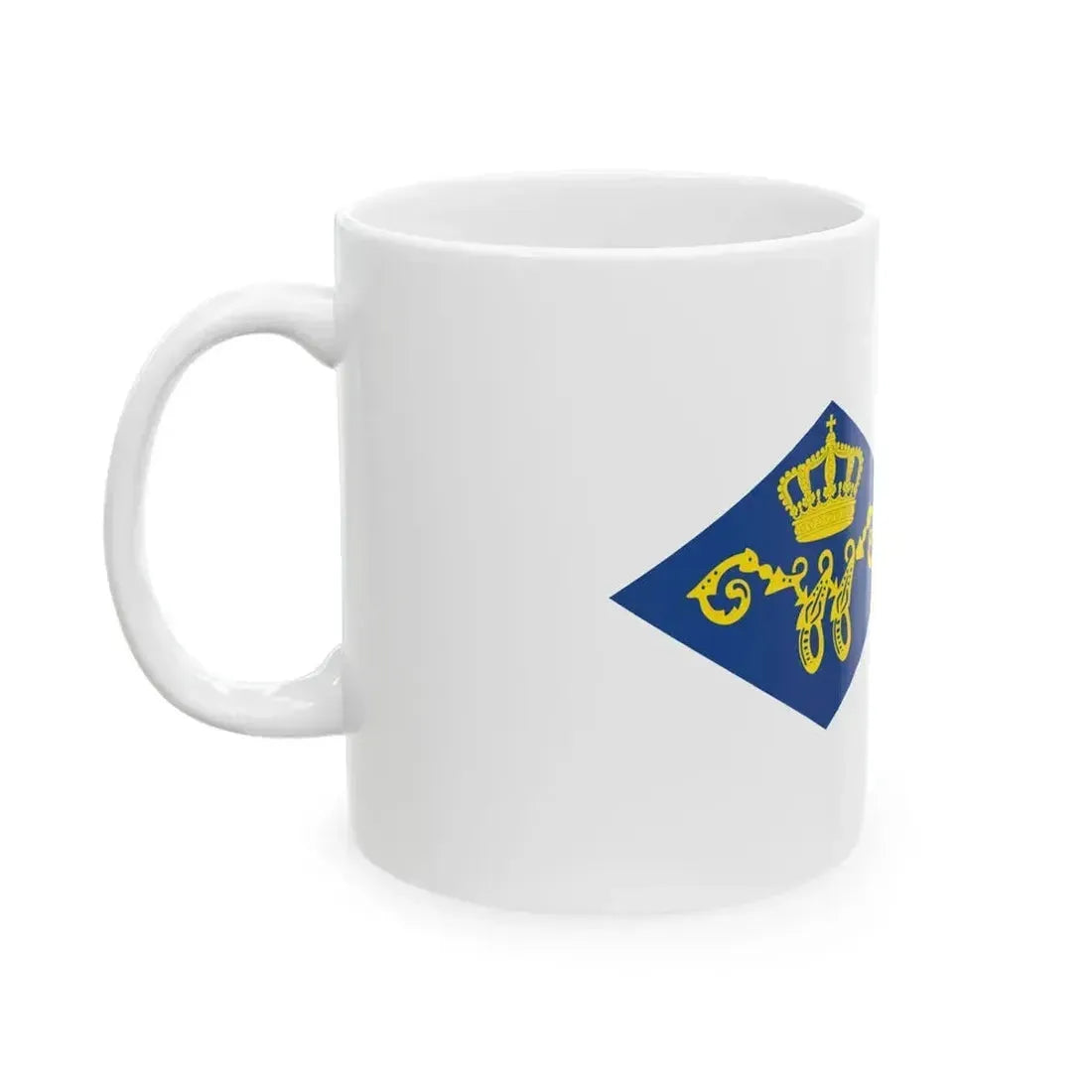 Burgee of Koninklijke Nederlandsche Zeil- Roeivereeniging (Netherlands) White Coffee Mug - Go Mug Yourself