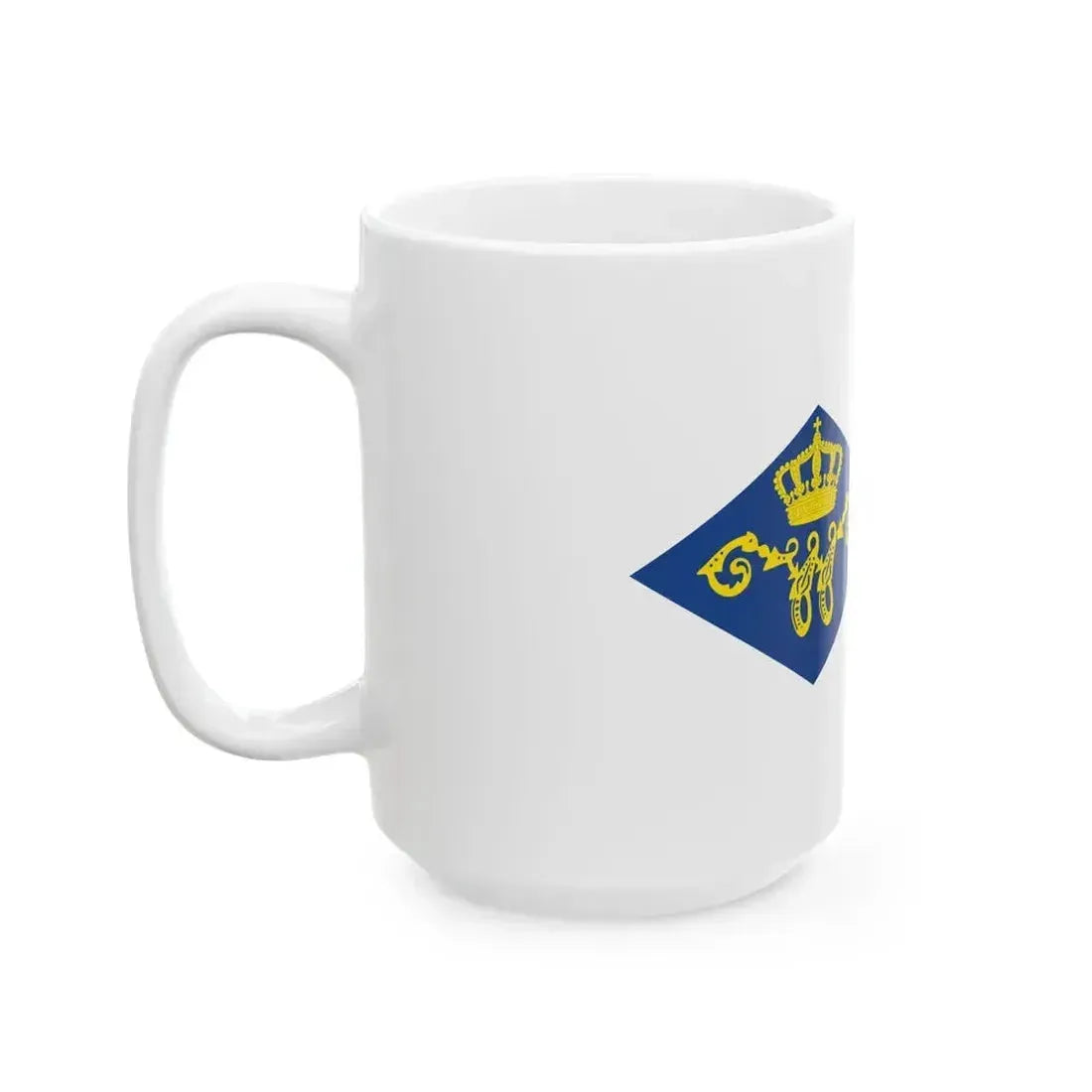 Burgee of Koninklijke Nederlandsche Zeil- Roeivereeniging (Netherlands) White Coffee Mug - Go Mug Yourself