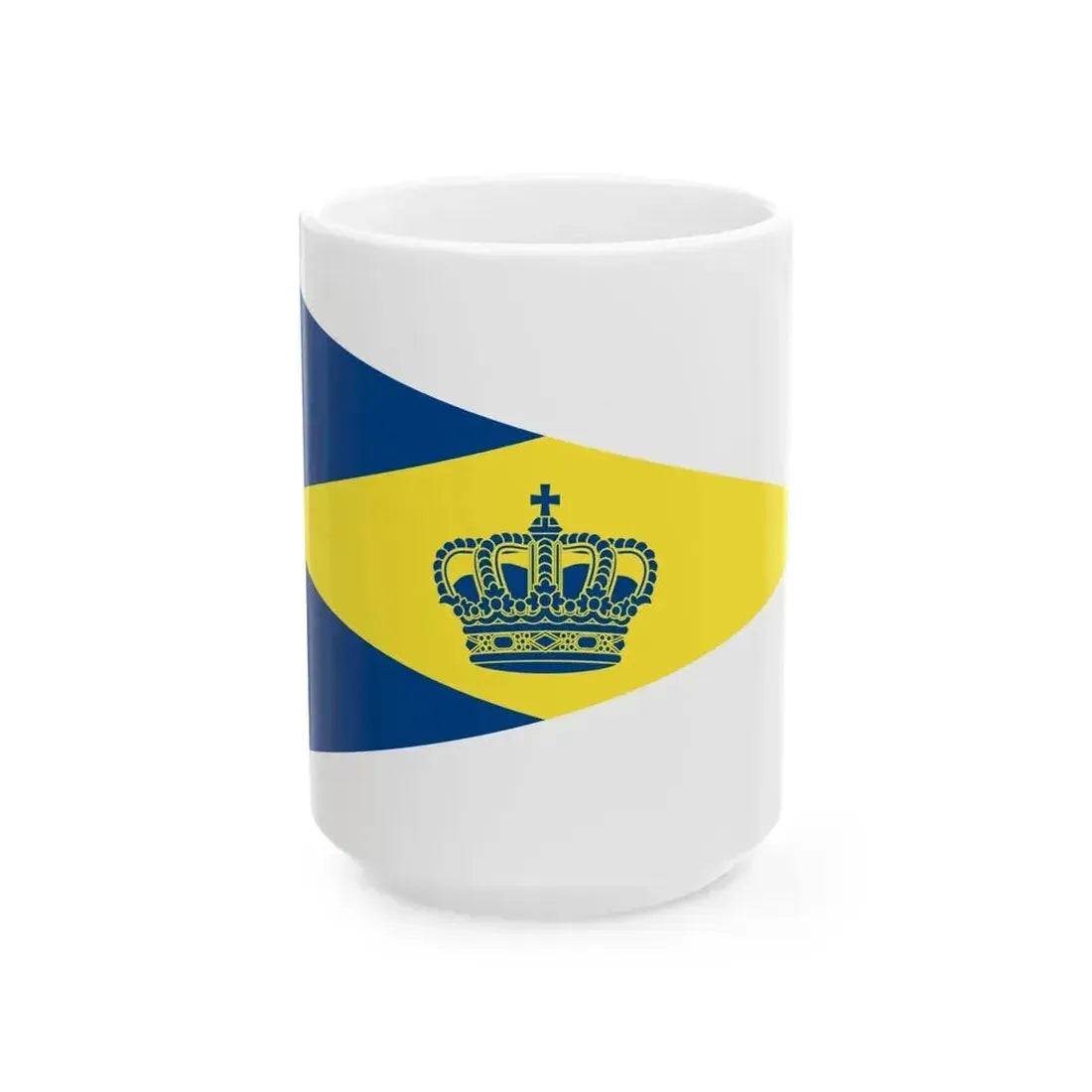 Burgee of Koninklijke Yacht Club Nieuwpoort (Belgium) White Coffee Mug 15oz - Go Mug Yourself