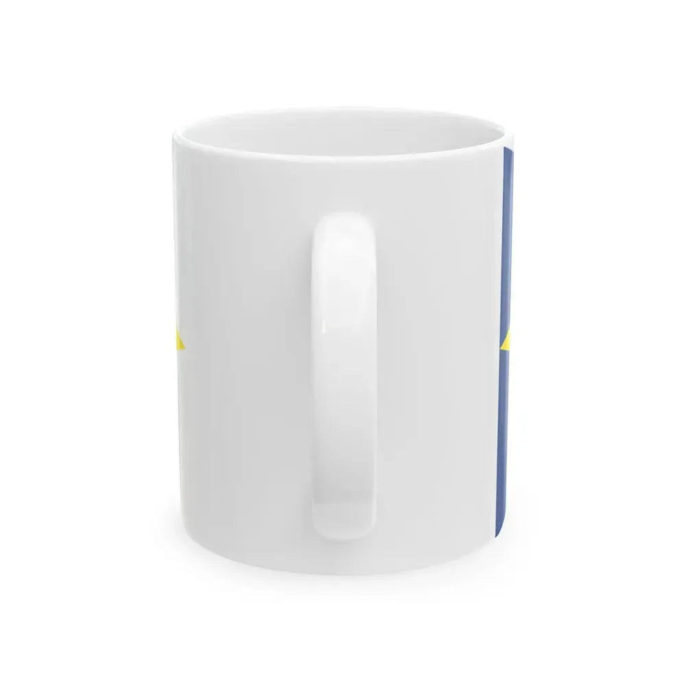 Burgee of Koninklijke Yacht Club Nieuwpoort (Belgium) White Coffee Mug - Go Mug Yourself