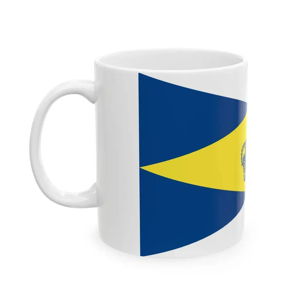 Burgee of Koninklijke Yacht Club Nieuwpoort (Belgium) White Coffee Mug - Go Mug Yourself