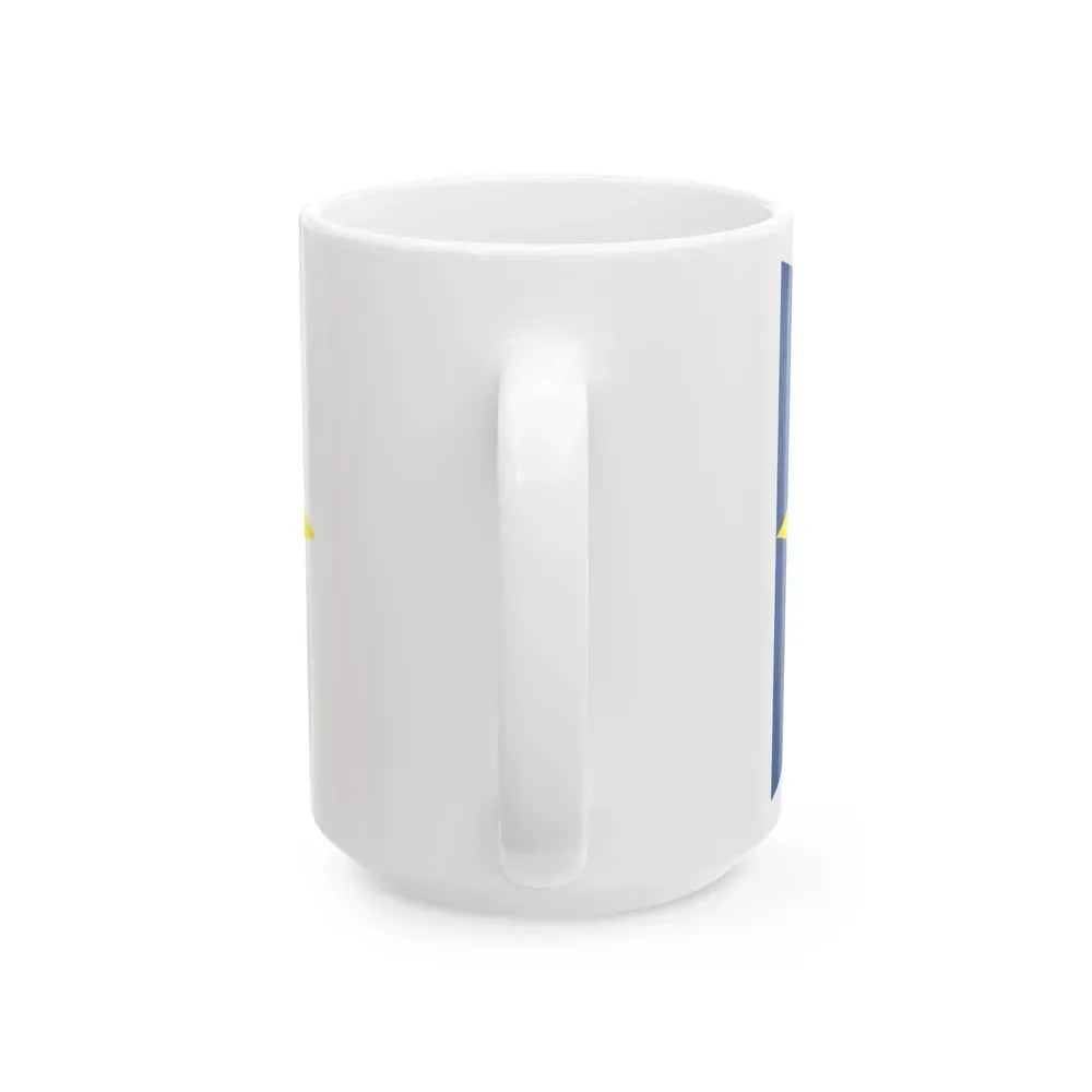 Burgee of Koninklijke Yacht Club Nieuwpoort (Belgium) White Coffee Mug - Go Mug Yourself