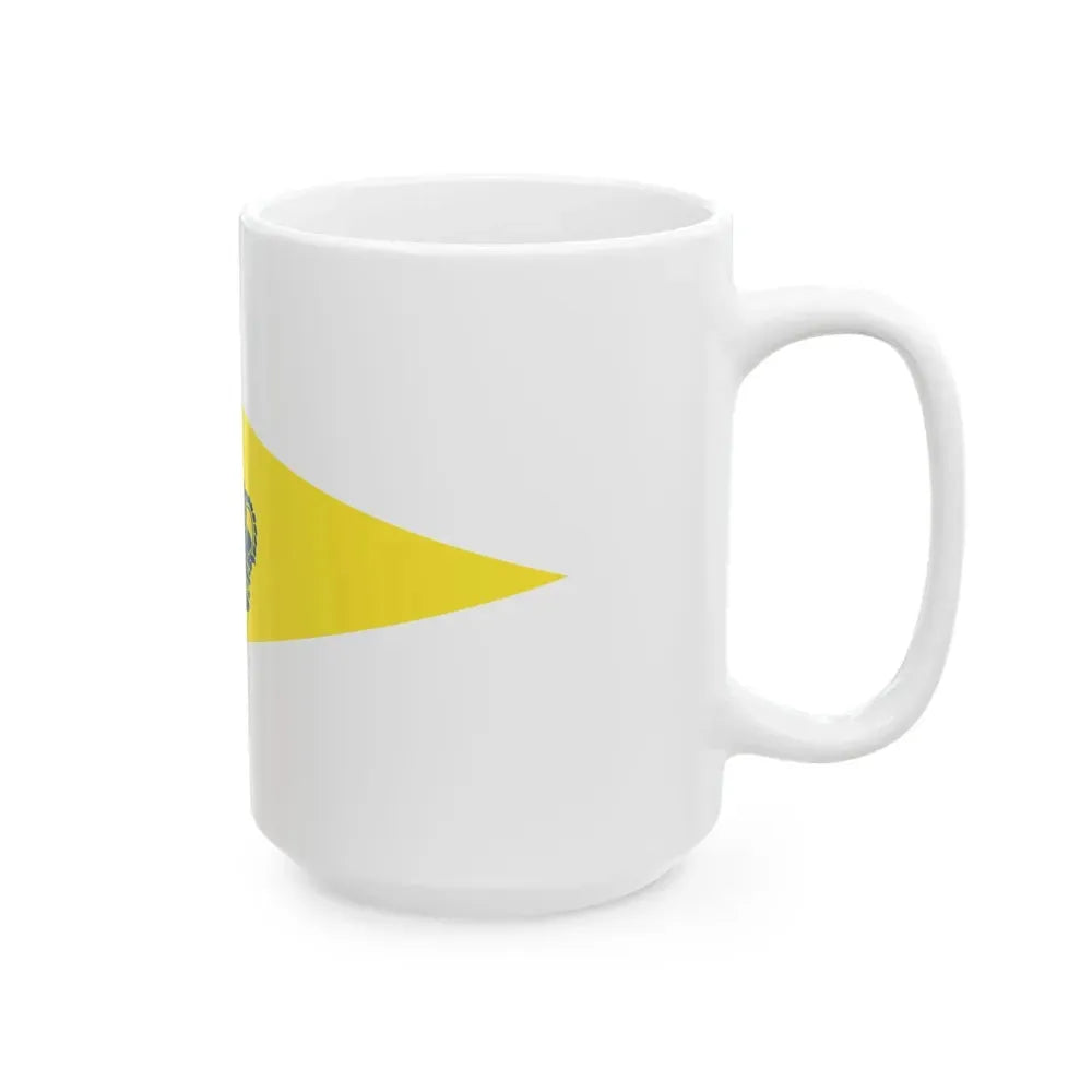 Burgee of Koninklijke Yacht Club Nieuwpoort (Belgium) White Coffee Mug - Go Mug Yourself