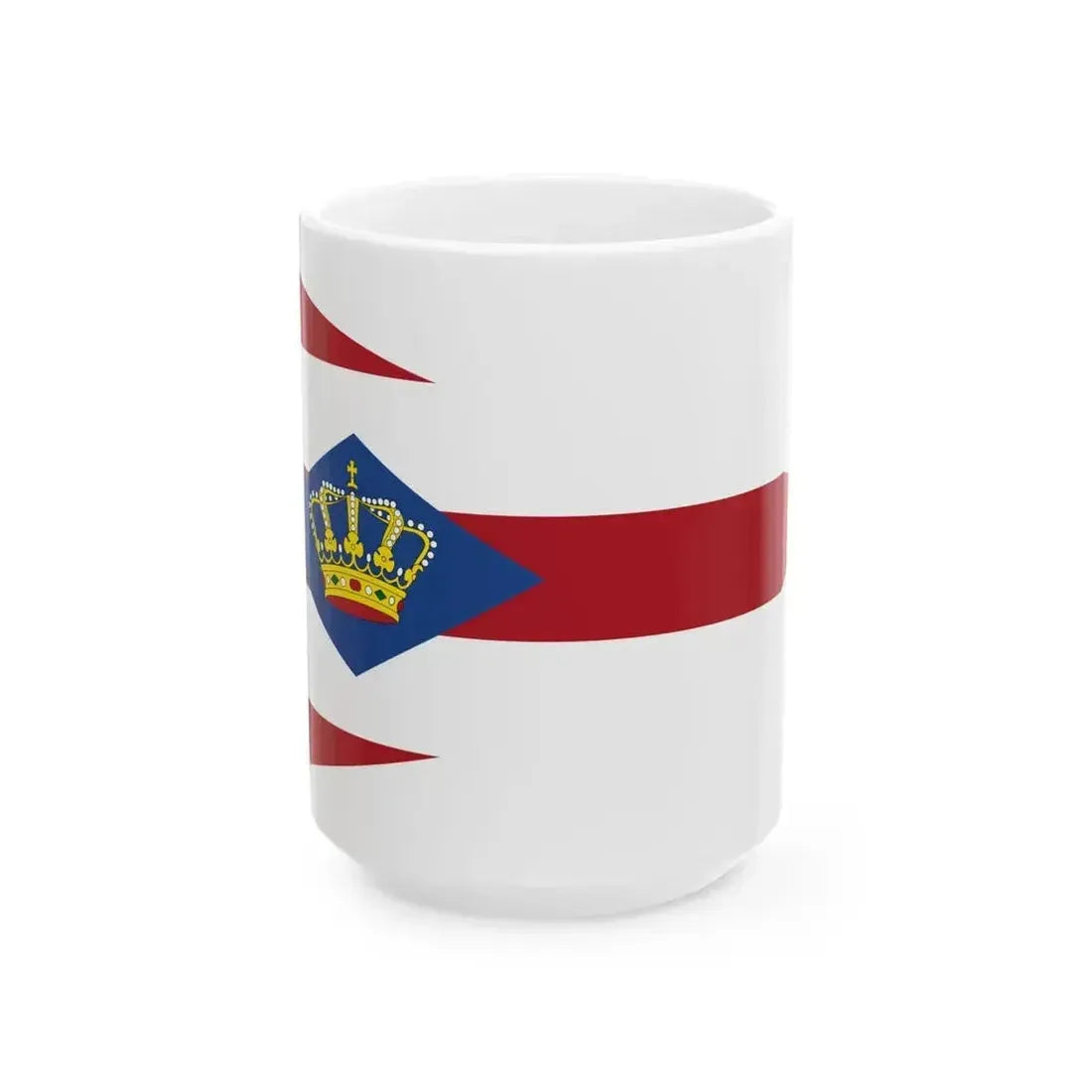 Burgee of Koninklijke Zeilvereeniging Oostengo (Netherlands) White Coffee Mug 15oz - Go Mug Yourself